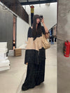 Mutedance 24 Spring/Summer Silk Elastic Waist Loose Pants MD-MD24SS13-SHENHE sepia PM114
